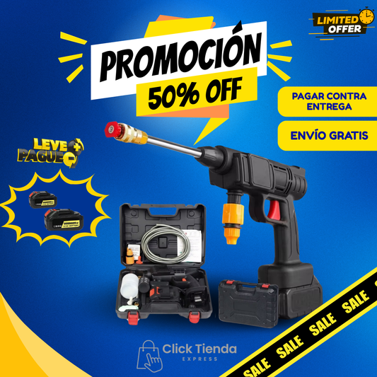 Hidrolavadora Inalámbrica de Alta Presión – Limpieza Profesional en Cualquier Lugar