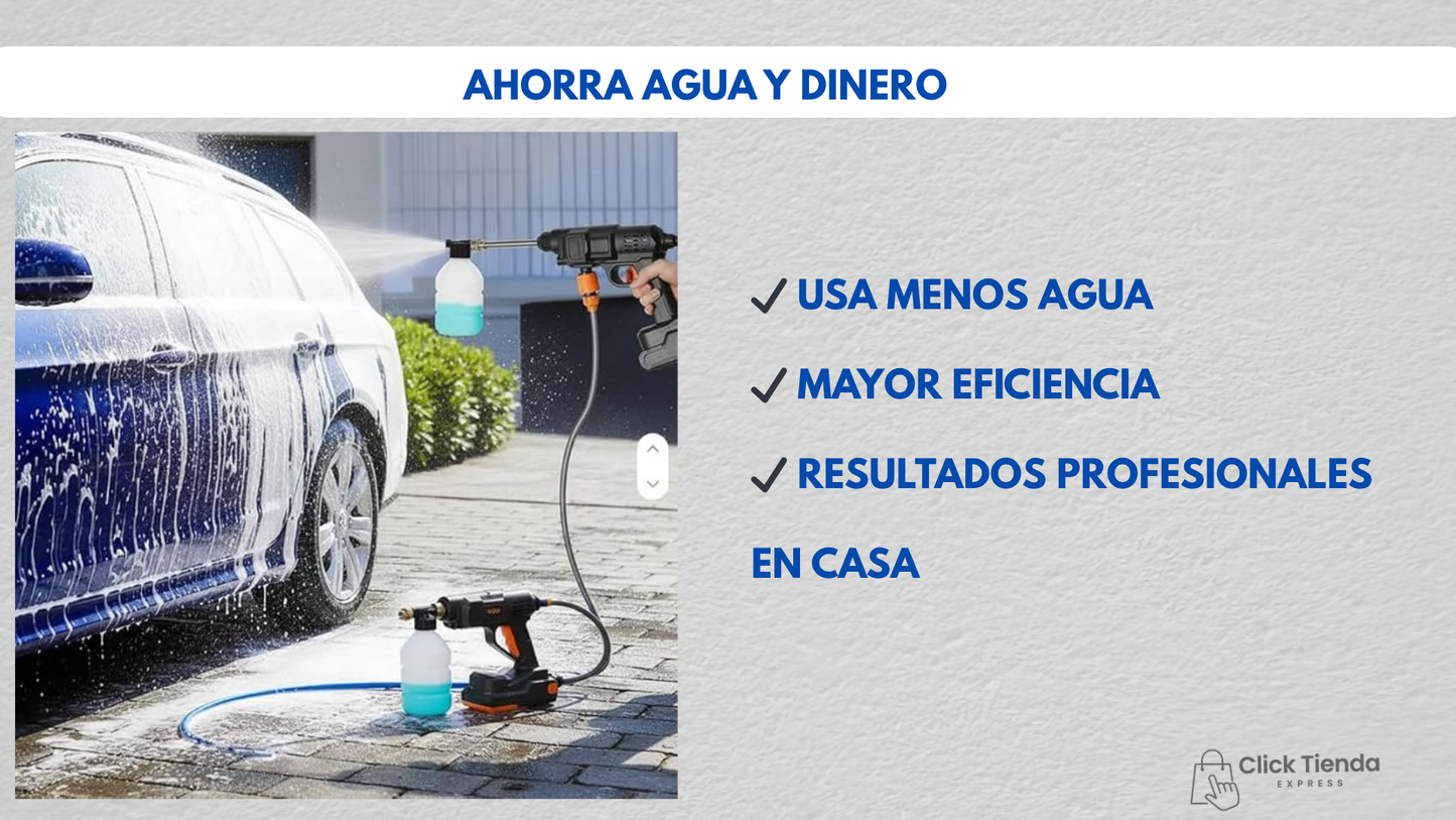 Hidrolavadora Inalámbrica de Alta Presión – Limpieza Profesional en Cualquier Lugar