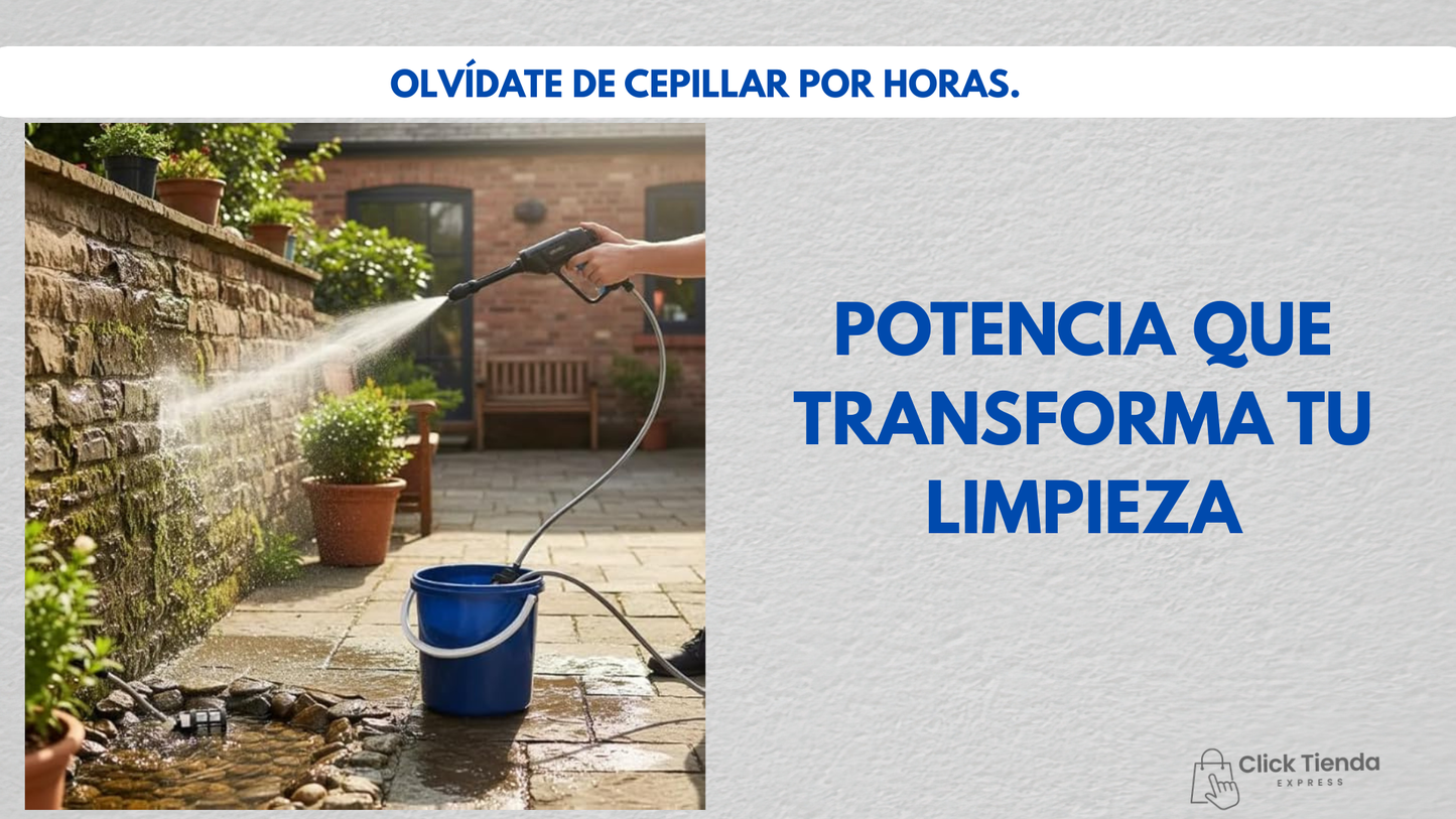 Hidrolavadora Inalámbrica de Alta Presión – Limpieza Profesional en Cualquier Lugar